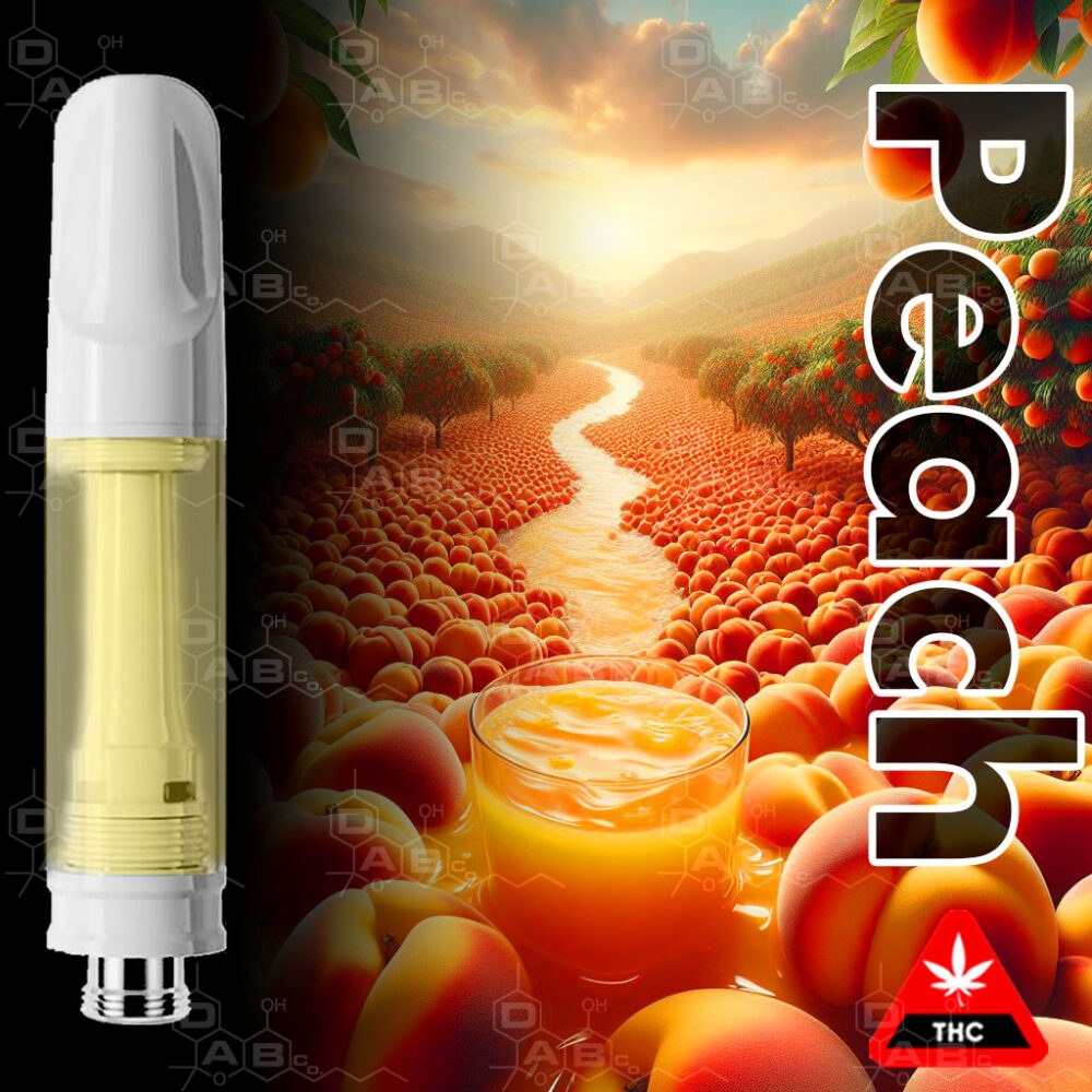 Peach flavoured distillate cartridges