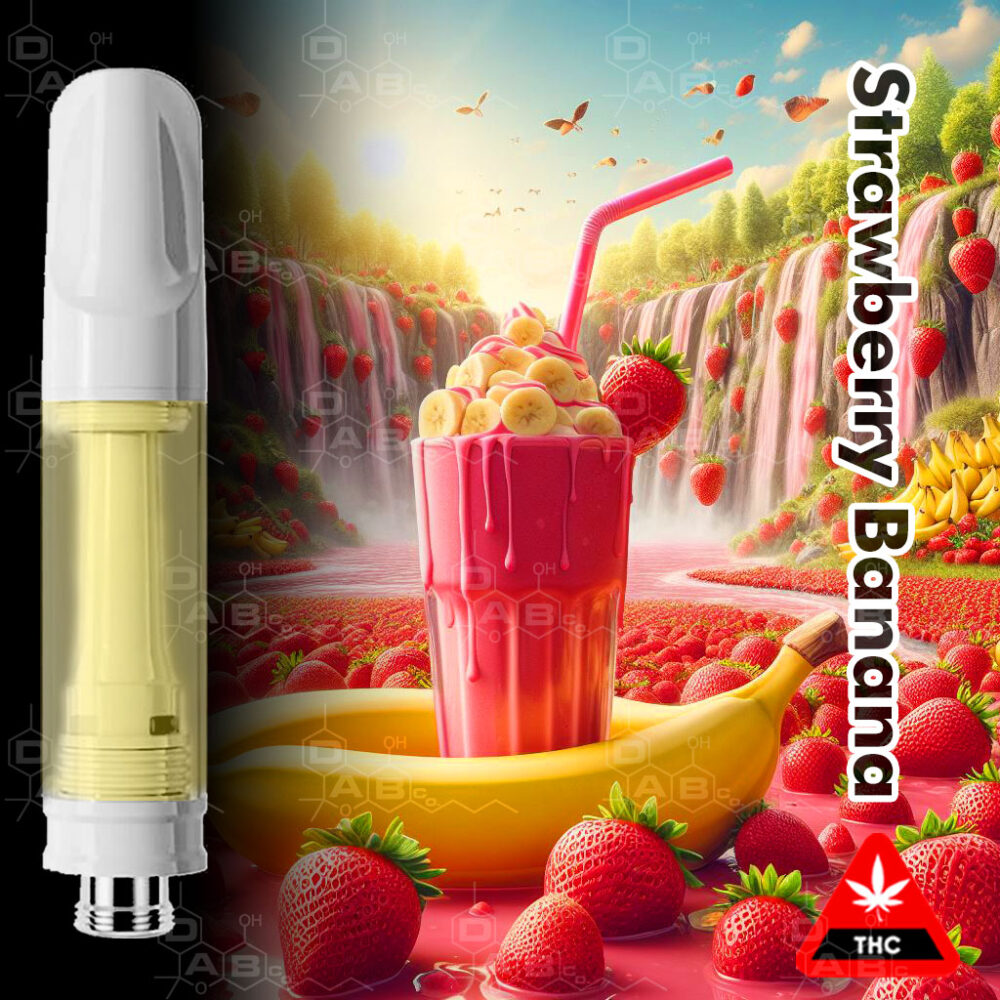 Strawberry Banana Flavoured distillate Cartridges