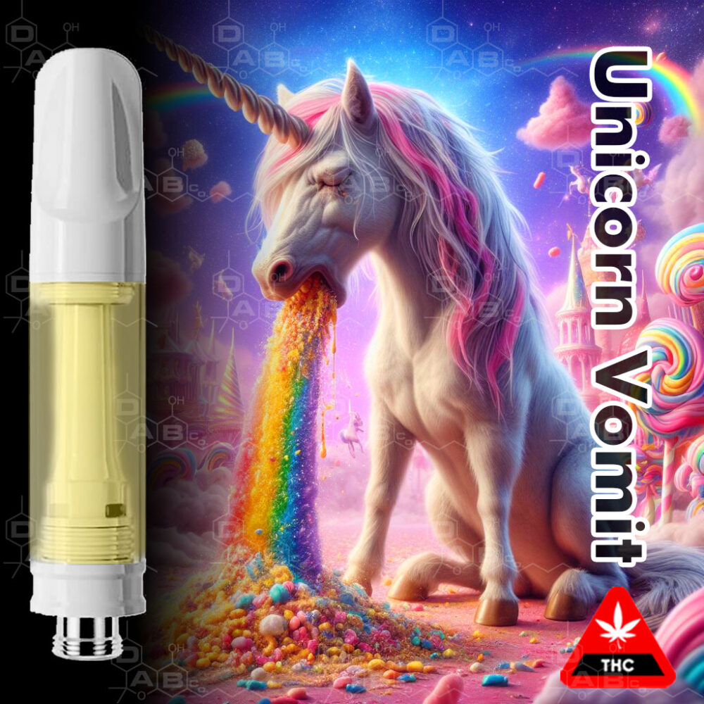 Unicorn Vomit flavoured distillate cartridges