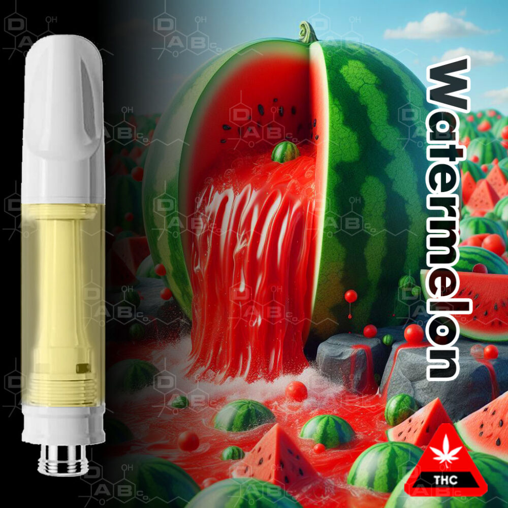 Watermelon flavoured distillate cartridges